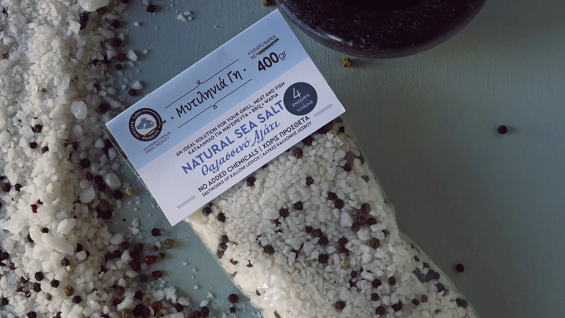 Natural Sea Salt with Four Peppers